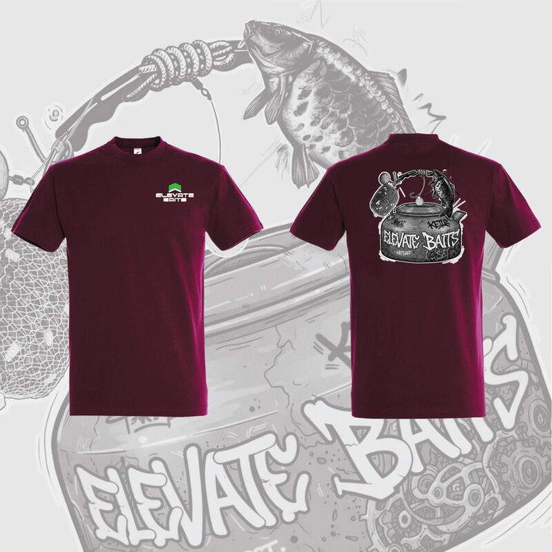 levate-Baits-Kettle-T-shirts BURGUNDY